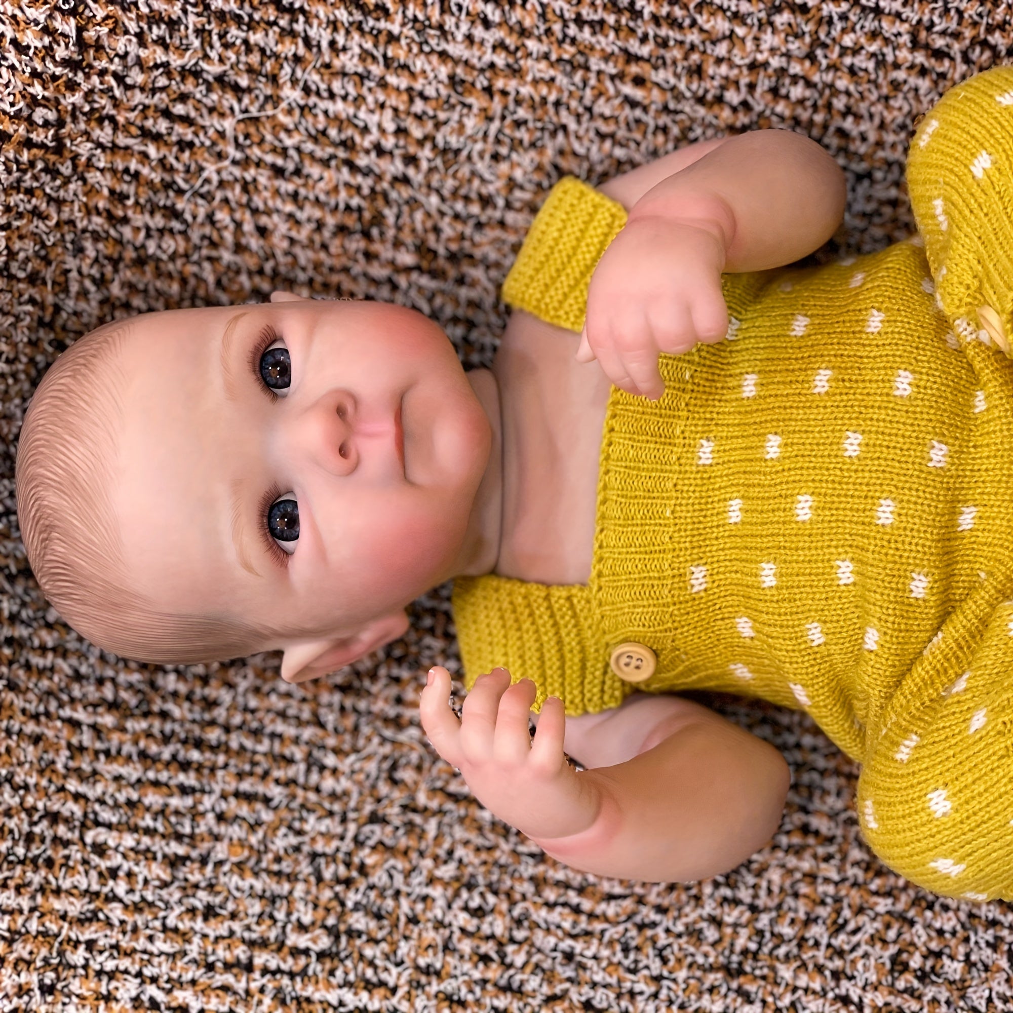 Bettie Girl Vinyl Reborn Dolls Painted Bebe Doll with Hair