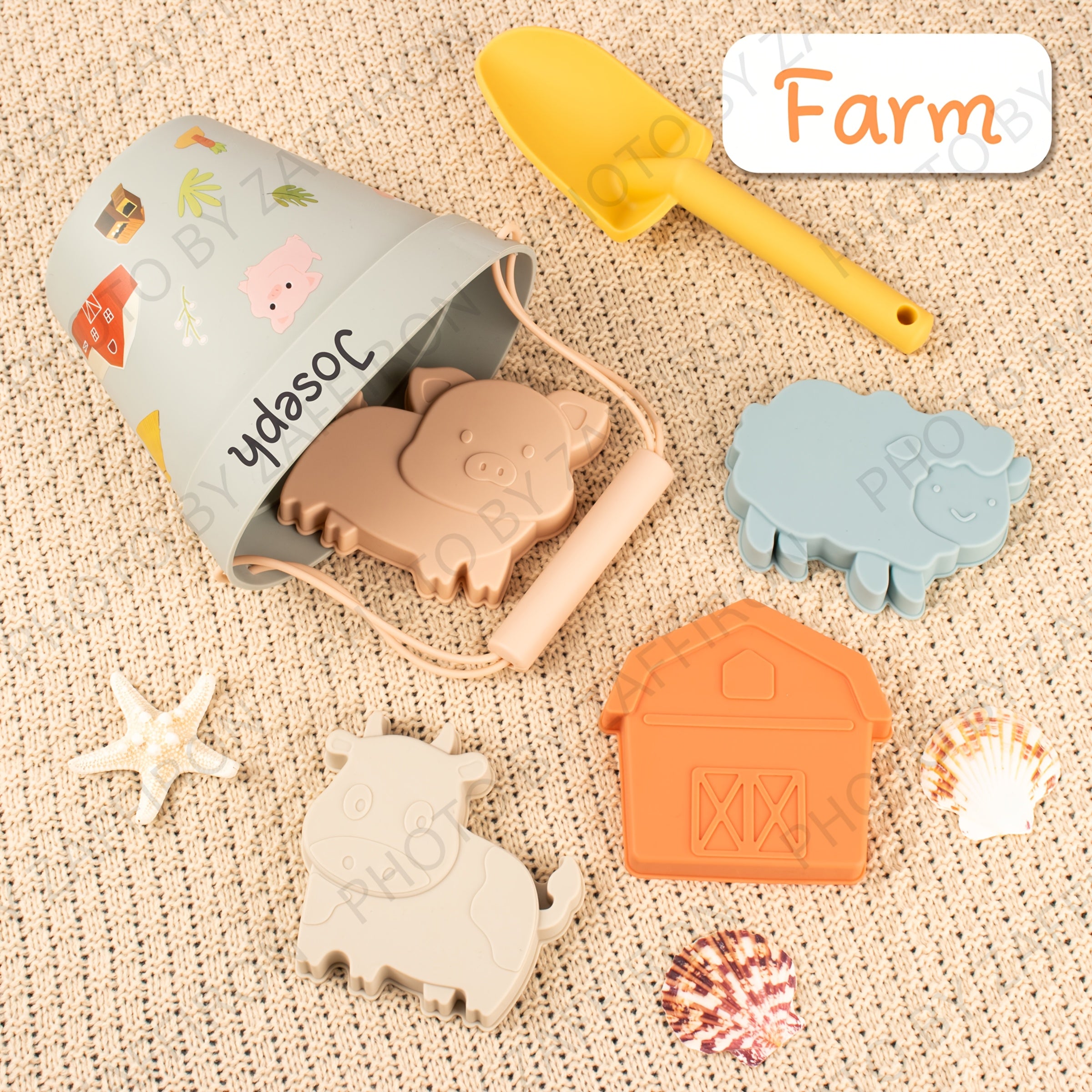 Silicone Beach Bathroom Travel Toys Set for Kids