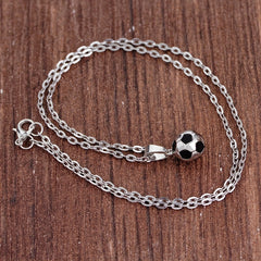 Stainless Steel Soccer Keychain - Ideal for Car or Bag - Great Gift