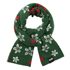 Christmas Green Scarf Women Winter Knitted Woolen Neckwear