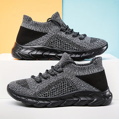 Men's Lace up Sneakers Athletic Shoes Lightweight Breathable