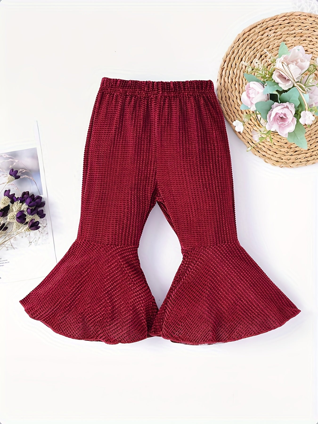 Baby Girls Flared Leg Pants for Spring and Autumn