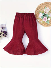 Baby Girls Flared Leg Pants for Spring and Autumn