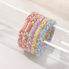 5pcs Sweet Block Hair Ties Hair Bands For Girls