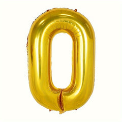 1pc 32 inch Golden Number Balloons - Suitable For Celebrations and Events