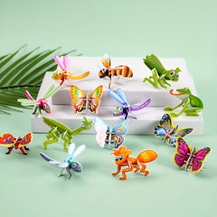 50pcs 3D Paper Puzzle Cartoon Toy Party Decoration Kids Educational Brain Game