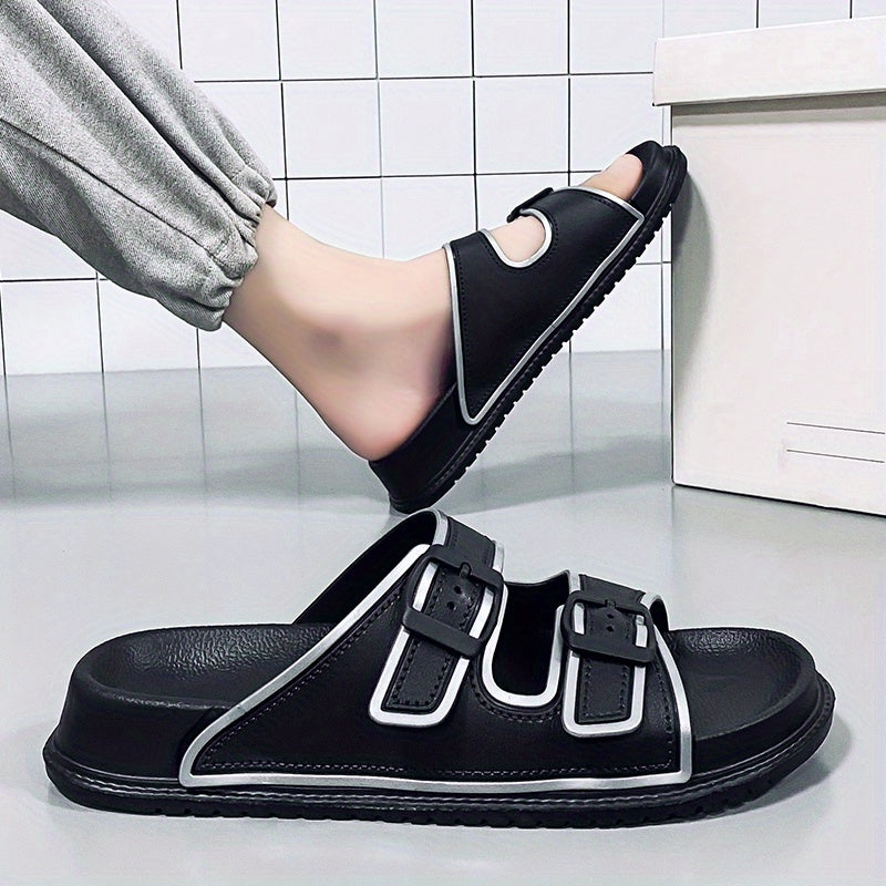 Men's Casual Slides Sandals Non Slip Open Toe Shoes