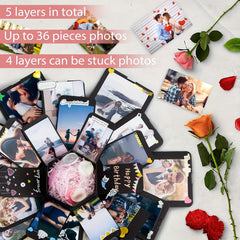 DIY Explosion Hexagonal Memory Scrapbook Photo Album Box