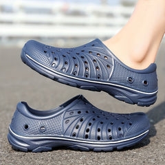 Men's Lightweight Comfy Clogs Hollow Out Non Slip Garden Shoes