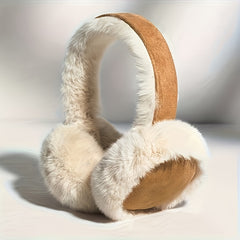 Soft Suede Fleece Ear Muffs Foldable Winter Accessory