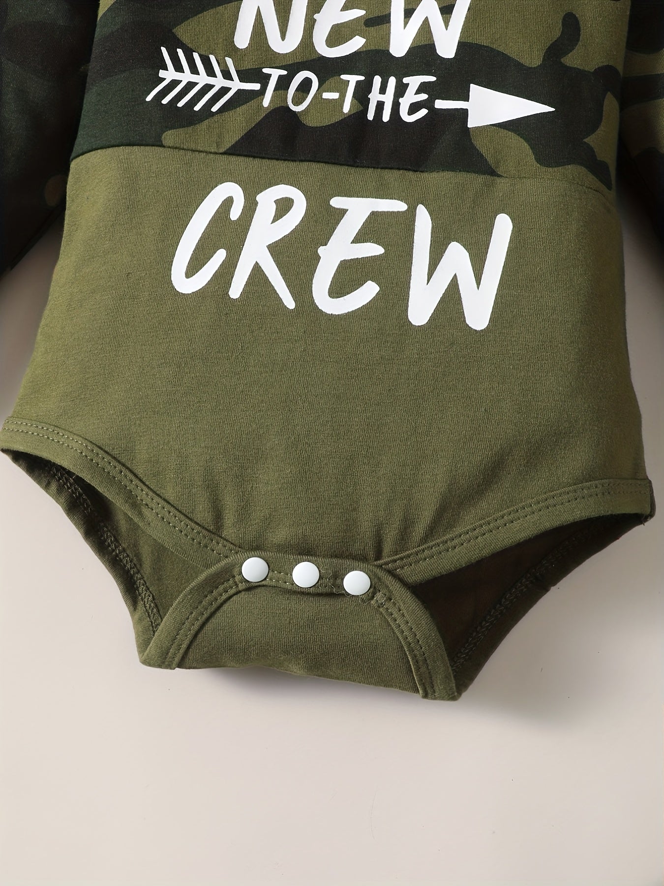 Newborn Baby Boy 2pcs Casual Outfits Crew Romper Top & Pants Set