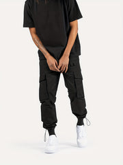 Men's Loose Cargo Pants Hip Pop Style Casual Outdoor Work Trousers