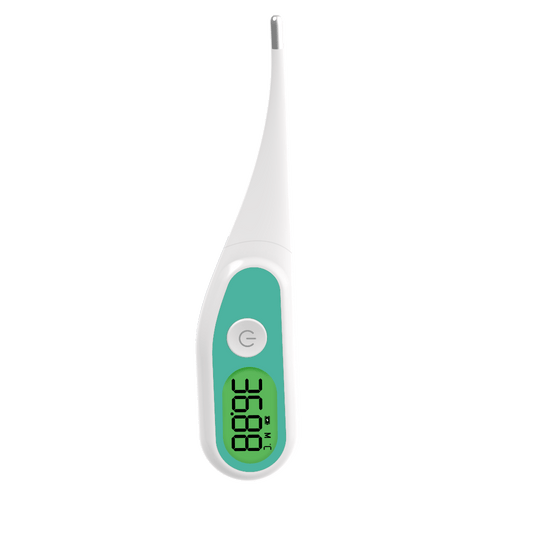LCD Digital Thermometer Record 10 Groups Data High Temp Buzzer Alarm