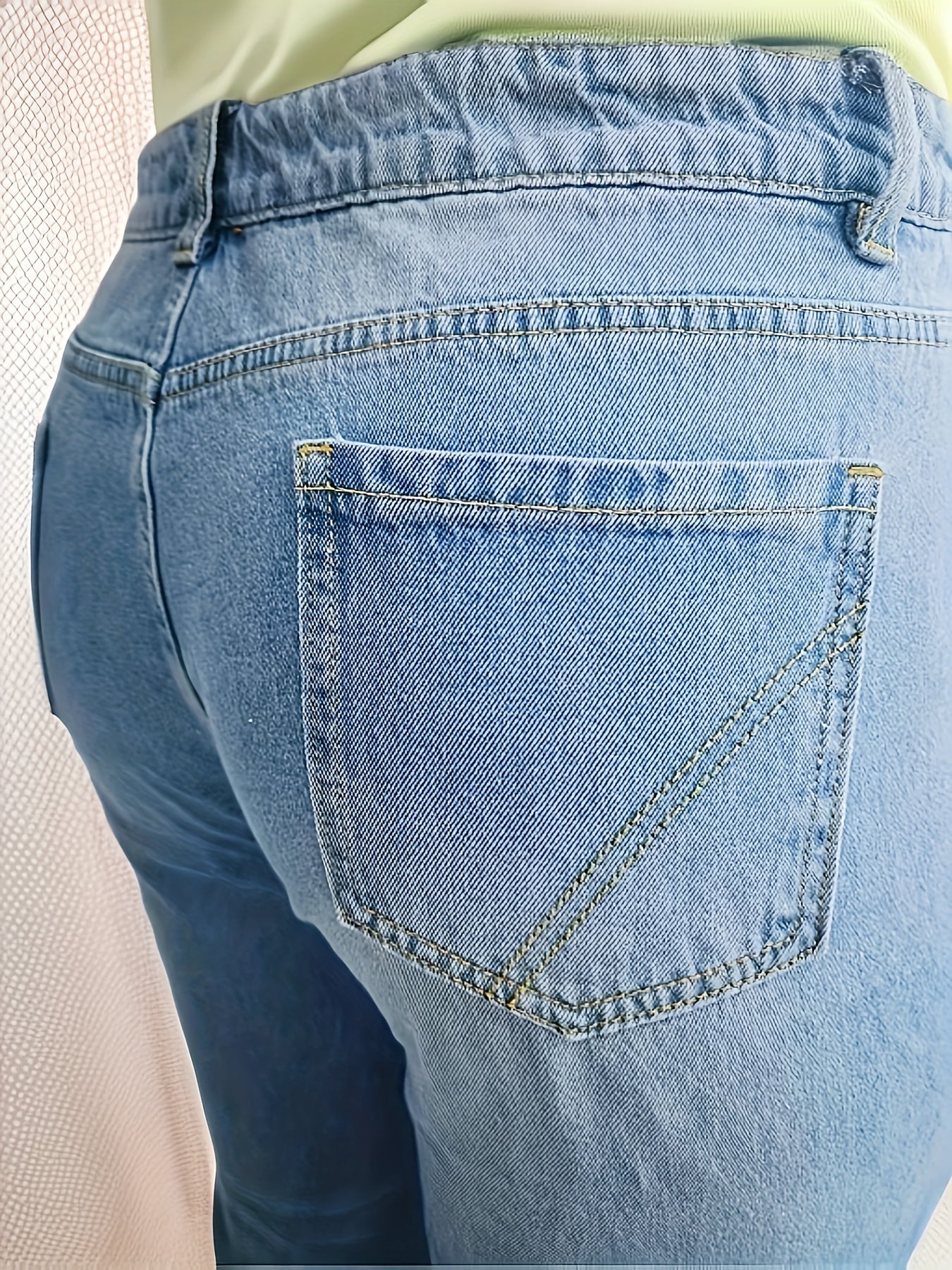 Cut Out Denim Pants