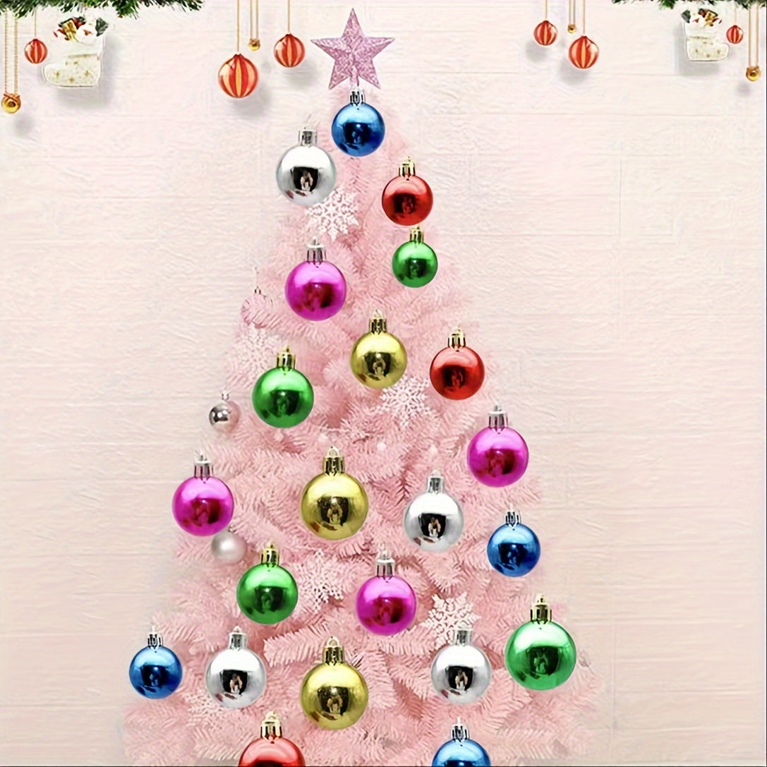 12 Pcs Bright Christmas Tree Balls - Home Room Decorations