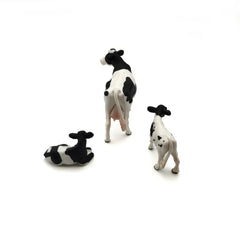 Farmer's Cow Wooden Farm Animal Model Room Decor