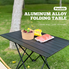 Portable Aluminum Beach Table with Bag for Outdoor Cooking Picnic Camping