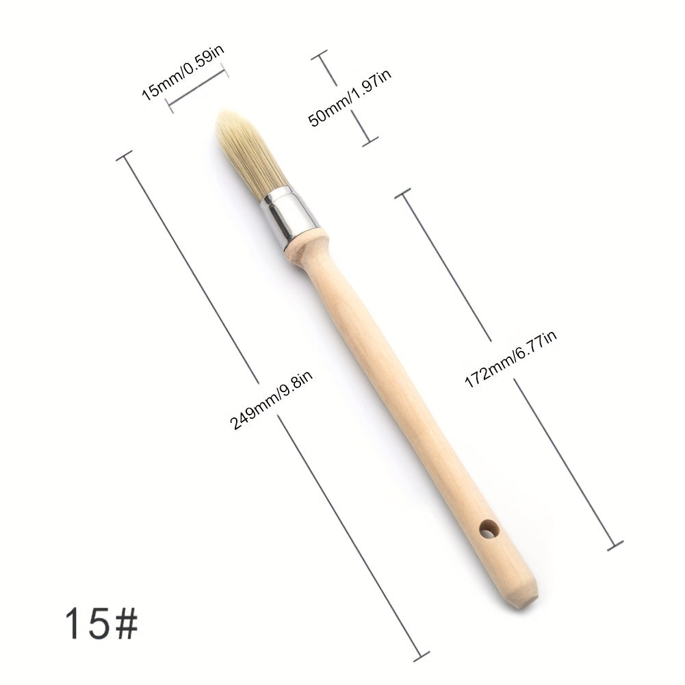 1pc Trim Paint Brush 15 18 21 25mm Edge Painting Tool with Wood Handle