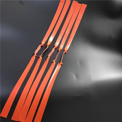 10pcs 1mm Leather Bag & Random Slingshot Latex Rubber Band