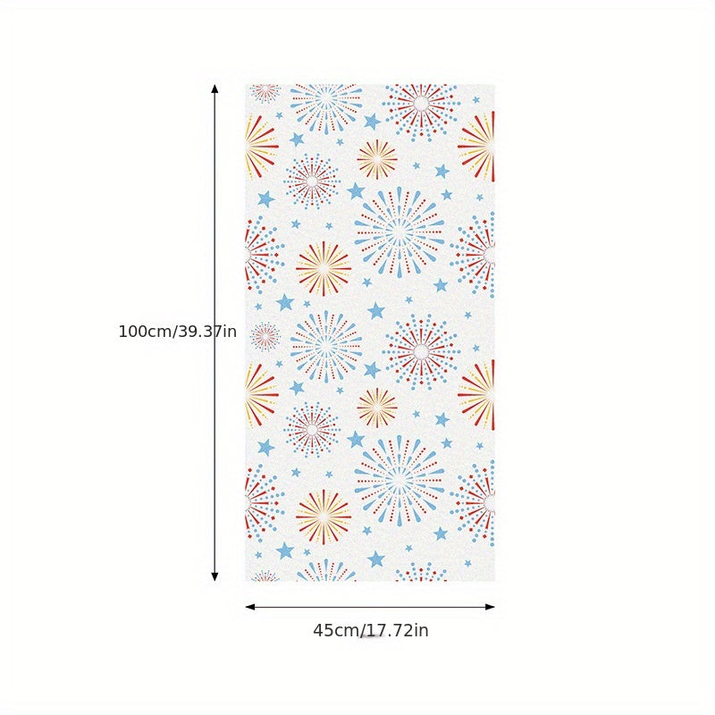 Stained Glass Privacy Film Non Adhesive Frosted UV Sun Blocking