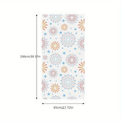 Stained Glass Privacy Film Non Adhesive Frosted UV Sun Blocking