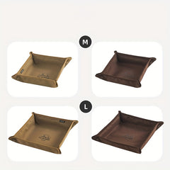 Outdoor Camping Storage Tray Portable Folding Square Storage Box