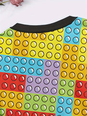 Kids Creative Pattern Sweatshirt Spring Fall Sports Gift