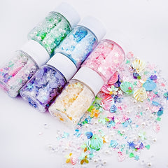 12g Holographic Mixed Glitter Flakes for Epoxy Resin Art - 9 Colors