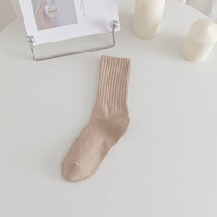5 Pairs Women's Crew Socks Casual Breathable Dress Socks