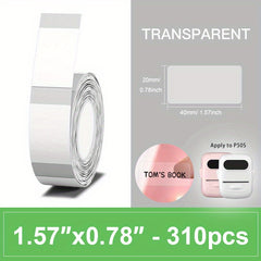 Transparent Label Maker Tape for MARKLIFE P11 P12 P15 P50S Label Printer