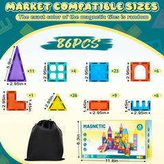 86pcs 3D Shape & Block Building Set Children's Gift