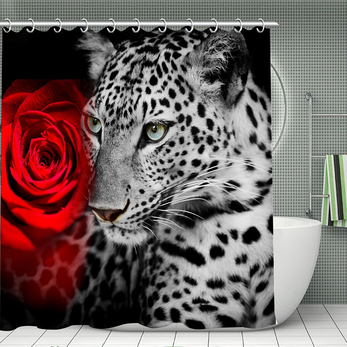 African Safari Leopard Bathroom Set