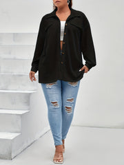 Solid Stretch Blouse Women's Semi Sheer Top