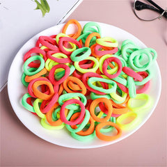 50pcs Girls Hair Band No Crease Hair Tie Holder Hair Rope