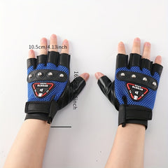 Breathable Fingerless Gloves for Men Ideal for Cycling Off Road Motorcycling