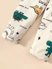 Baby Dinosaur Long Sleeve Top Trousers Loungewear Set