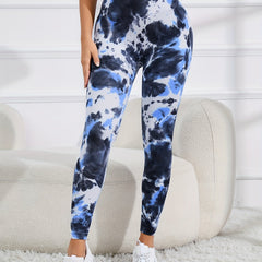 Tie Dye Yoga Workout Tight Pants Butt Lifting Fitness Leggings