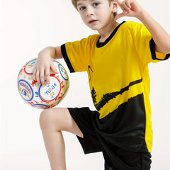 2pcs Quick Dry Boy's Football Kit Soccer Jersey & Moisture Wicking Shorts