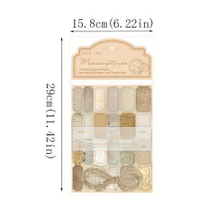 Yellowed Paper Series Retro Stickers Bundle