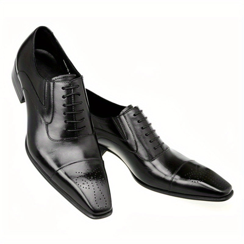 Men's Square Toe Oxford Shoes Non Slip Dress Shoes