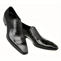 Men's Square Toe Oxford Shoes Non Slip Dress Shoes
