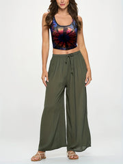 Y2K Graphic Print Crop Cami Top
