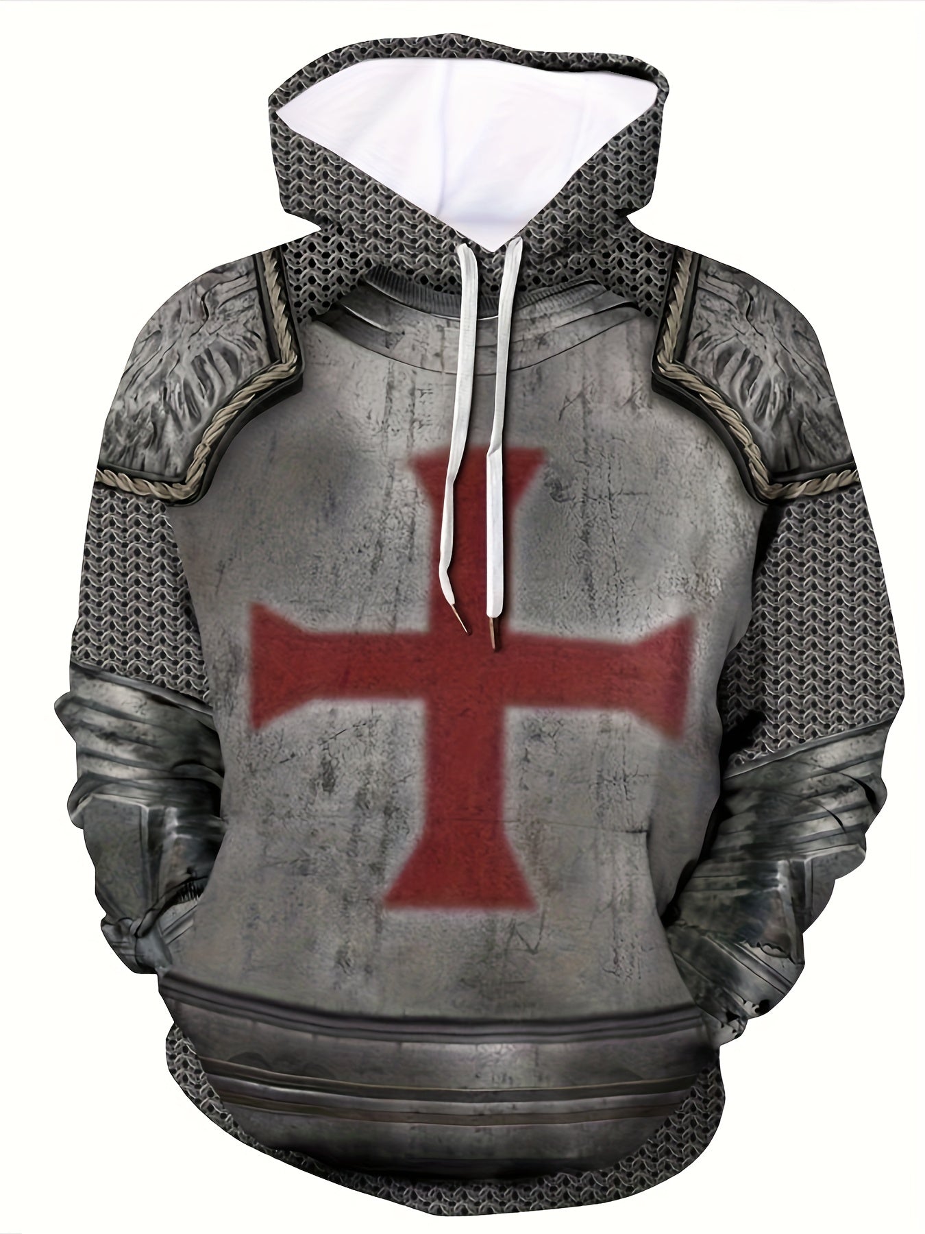 Men's Graphic Novel Hoodie Active Stretch Hooded Sweatshirt