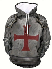 Men's Graphic Novel Hoodie Active Stretch Hooded Sweatshirt