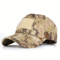 Outdoor Camo Baseball Cap with Hook and Loop Fastener