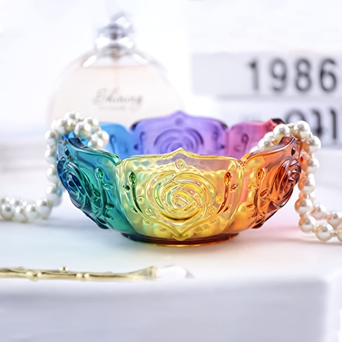 Resin Mold Lotus Bowl Mold Candle Holder Mold Flower Pot Mold