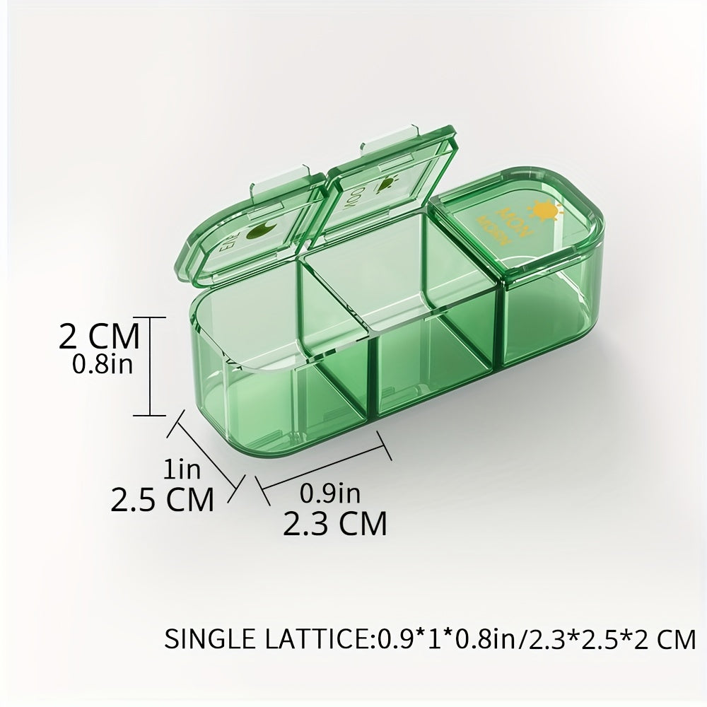 Portable 14 21 Cell Travel Pill Organizer for Hiking Camping Vitamin Holder