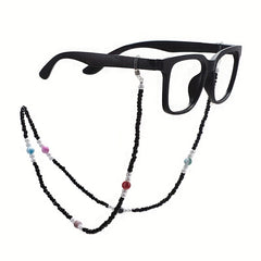 Beaded Glasses Chain Anti Slip Eyewear Retainer Stylish Lanyard Strap