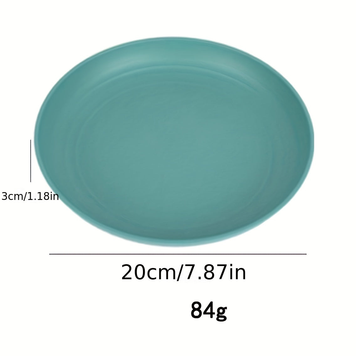 4pcs Outdoor Camping Plates Durable Anti-fall Household Dinner Plate