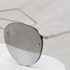 Men's Rimless Sunglasses for Street Photography